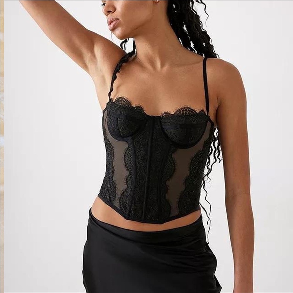 Urban Outfitters Modern Love Lace Corset Top